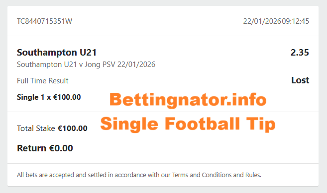 Bettingnator Tips 1x2